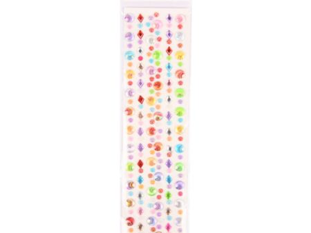 NEW WHOLESALE ANGELS CRAFT GLITTER STONE STICKER IRIDESCENT ASST COLORS 182CT SOLD BY CASE on Sale