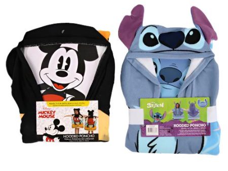 WHOLESALE DISNEY HOODED TOWEL ASST CHARACTER SOLD BY CASE Cheap