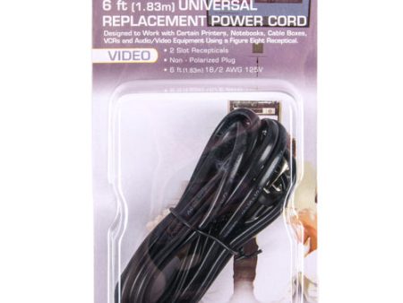 NEW WHOLESALE UNINEX VIDEO UNIVERSAL REPLACE POWER CORD 6-FT SOLD BY CASE Discount