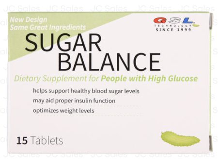 WHOLESALE GSL SUGAR BALANCE 15 TABLETS SOLD BY CASE Cheap