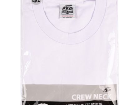 NEW WHOLESALE MENS CREW NECK T-SHIRT WHITE SZ 4-XL SOLD BY CASE Cheap