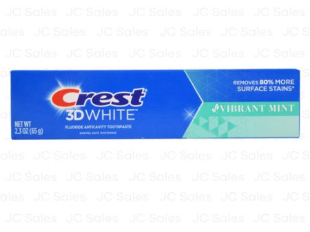 WHOLESALE CREST 3D WHITE TEETH WHITENING VIBRANT MINT 2.3 OZ SOLD BY CASE Fashion