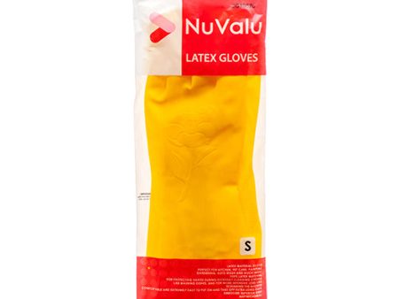 WHOLESALE NUVALU LATEX GLOVE SMALL YELLOW SOLD BY CASE Online now