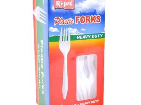 WHOLESALE RI-PAC PLASTIC FORKS HEAVY DUTY 48CT SOLD BY CASE Sale