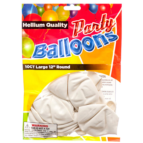 WHOLESALE BALLOON STANDARD WHITE 12 10CT SOLD BY CASE For Discount