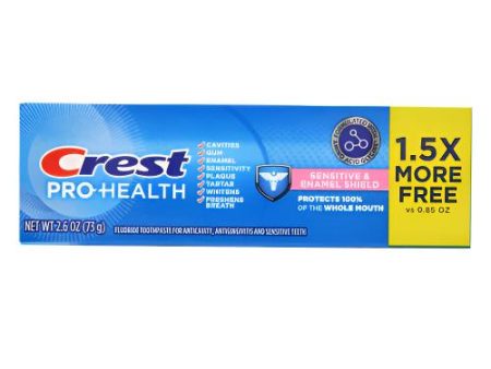 WHOLESALE CREST PRO-HEALTH SENSITIVE & ENAMEL SHIELD 2.6 OZ SOLD BY CASE For Sale