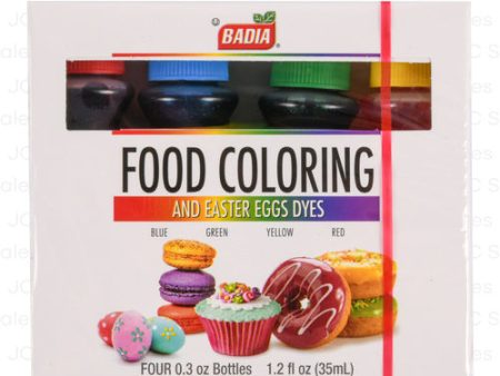 WHOLESALE BADIA FOOD COLORING 4 CT SOLD BY CASE Sale