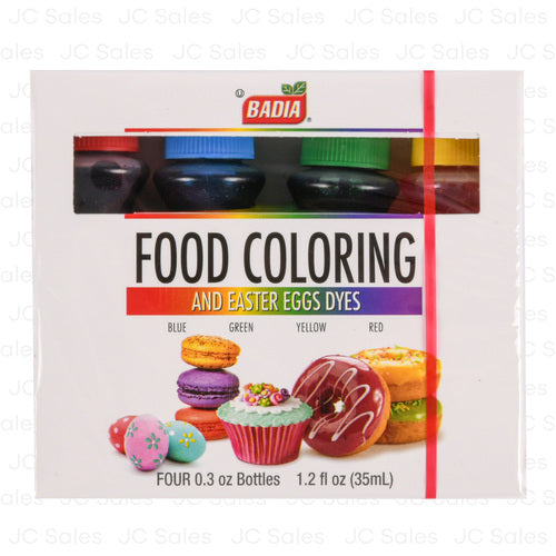 WHOLESALE BADIA FOOD COLORING 4 CT SOLD BY CASE Sale