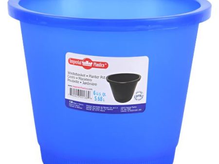 WHOLESALE 6QT WASTEBASKET ASST COLORS SOLD BY CASE on Sale