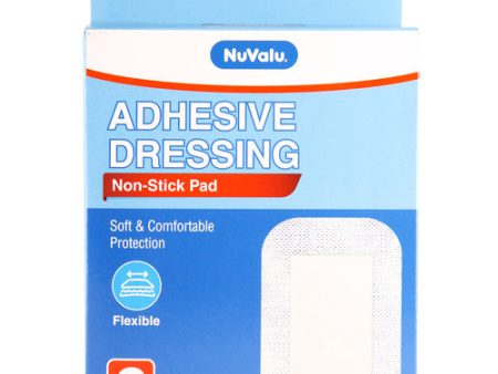 WHOLESALE NUVALU DRESSING ADHESIVE BANDAGE 3IN X 4IN 6PC SOLD BY CASE Hot on Sale