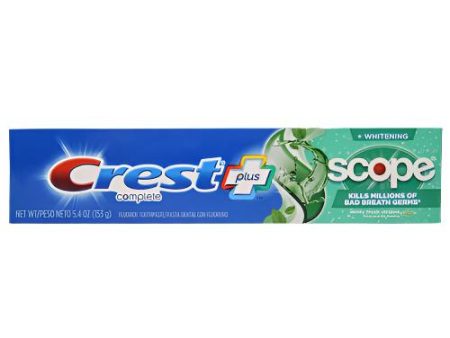 WHOLESALE CREST COMPLETE+ WHITENING W SCOPE 5.4 OZ SOLD BY CASE Cheap