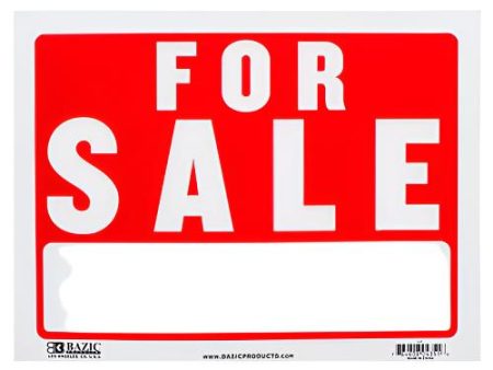 WHOLESALE BAZIC SIGN FOR SALE 12 X 16 SOLD BY CASE Supply