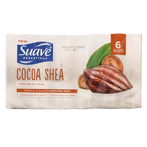 WHOLESALE SUAVE CALMING BAR SOAP COCOA SHEA 3.35 OZ 6 CT SOLD BY CASE Cheap