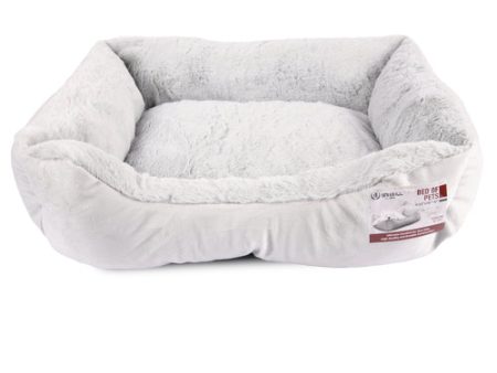 NEW WHOLESALE PET BED 22X18 BEIGE & GREY ASSORTED COLOR SOLD BY CASE Supply