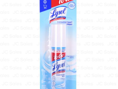 WHOLESALE LYSOL DISINFECTANT SPRAY  TO GO  CRISP LINEN 1 OZ SOLD BY CASE Cheap