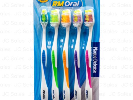 WHOLESALE RM ORAL TOOTHBRUSHES FIRM 5 PK SOLD BY CASE Online now