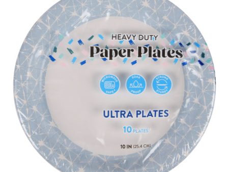 NEW WHOLESALE 10 HEAVY DUTY PAPER PLATE 10CT SOLD BY CASE For Sale