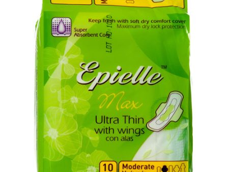 WHOLESALE EPIELLE MAXI W WINGS ULTRA THIN MODERATE 10 CT SOLD BY CASE Online