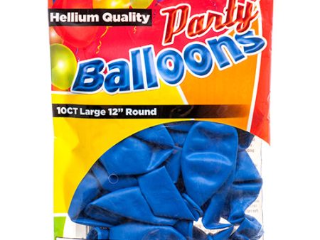 WHOLESALE BALLOON STANDARD ROYAL BLUE 12 10CT SOLD BY CASE Fashion