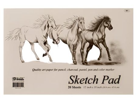 WHOLESALE BAZIC SKETCH PAD 20CT 18X12 SOLD BY CASE Online Hot Sale