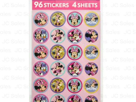 WHOLESALE STICKERS MINNIE MOUSE 4 SHEETS SOLD BY CASE Supply