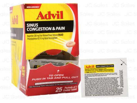 WHOLESALE ADVIL CONGESTION RELIEF 25CT SOLD BY CASE on Sale