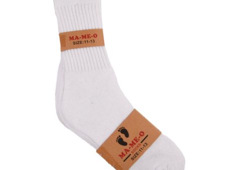 NEW WHOLESALE MENS CREW SOCKS WHITE SIZE 11-13 SOLD BY CASE Sale