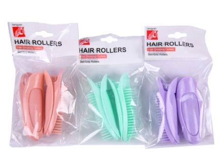 NEW WHOLESALE HAIR SELF-GRIP ROLLERS ASST PASTEL COLORS SOLD BY CASE Online now