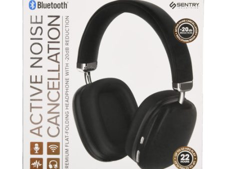 WHOLESALE SENTRY BLACK  BLUETOOTH NOISE CNCLTN HEADPHONE SOLD BY CASE For Cheap