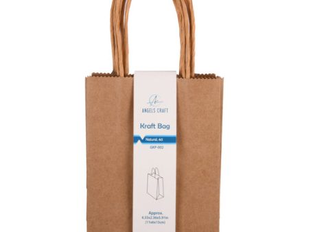 WHOLESALE ANGELS CRAFT KRAFT BAGS 4CT BROWN 4.33X2.36X5.91 SOLD BY CASE Online now