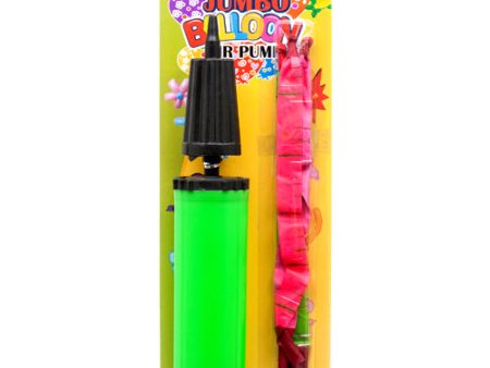 WHOLESALE AIR BALLOON  PUMP JUMBO W 3 BALLOONS SOLD BY CASE Hot on Sale