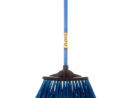 WHOLESALE BROOM LG SWEEPER W  WOOD HANDLE 4 ASST CLR #209 SOLD BY CASE Hot on Sale