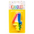 WHOLESALE UNIQUE #350-4 NUMERIC CANDLE 4 SOLD BY CASE Sale