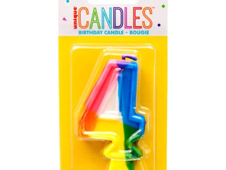 WHOLESALE UNIQUE #350-4 NUMERIC CANDLE 4 SOLD BY CASE Sale