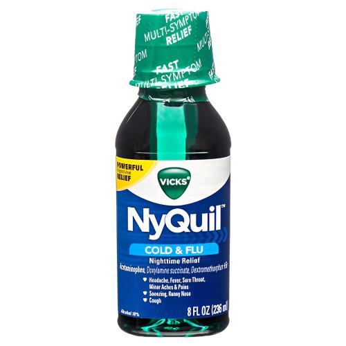 WHOLESALE NYQUIL COLD & FLU 8 OZ SOLD BY CASE Cheap