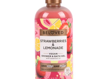 NEW WHOLESALE BELOVED SHOWER & BATH GEL STRAWBERRY 11.8 OZ SOLD BY CASE For Discount