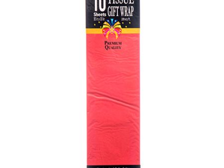 WHOLESALE TISSUE WRAP 10 CT - RED SOLD BY CASE Supply