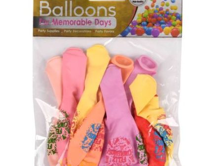 NEW WHOLESALE FELIZ CUMPLEANOS BALLOONS ASST COLORS SOLD BY CASE Online