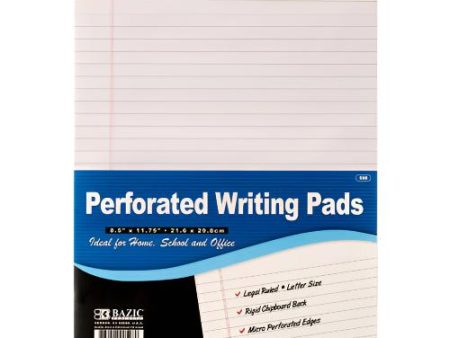 WHOLESALE BAZIC LEGAL PAD 8.5 X 11 1PK WHITE SOLD BY CASE Supply