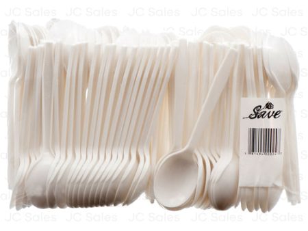 WHOLESALE PLASTIC SPOON SOUP  100CT HVY SOLD BY CASE Discount