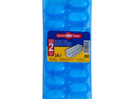 WHOLESALE ICE CUBE TRAY 2PK BLUE CLR SOLD BY CASE Sale