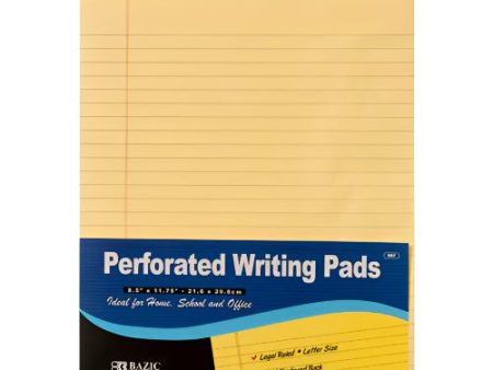 WHOLESALE BAZIC LEGAL WRITING PAD 8.5 X 11.75 YELLOW SOLD BY CASE Fashion