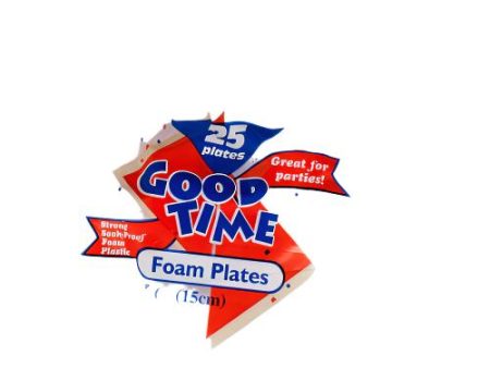 WHOLESALE GOOD TIME FOAM PLATE ROUND 6 WHITE 25 CT SOLD BY CASE Online Sale