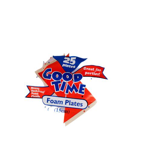 WHOLESALE GOOD TIME FOAM PLATE ROUND 6 WHITE 25 CT SOLD BY CASE Online Sale