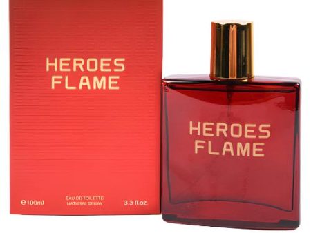 WHOLESALE MEN S COLOGNE HEROES FLAME 3.0  OZ SOLD BY CASE For Sale