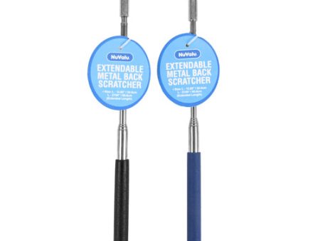 WHOLESALE NUVALU METAL BACK SCRATCHER EXTENDABLE IN PDQ SOLD BY CASE Online Hot Sale